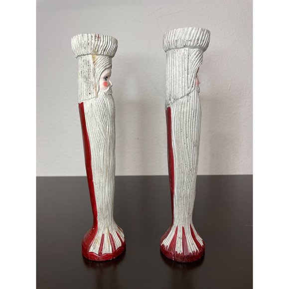 Vintage Christmas Candlesticks Holders Lot of 2 - Picture 2 of 7